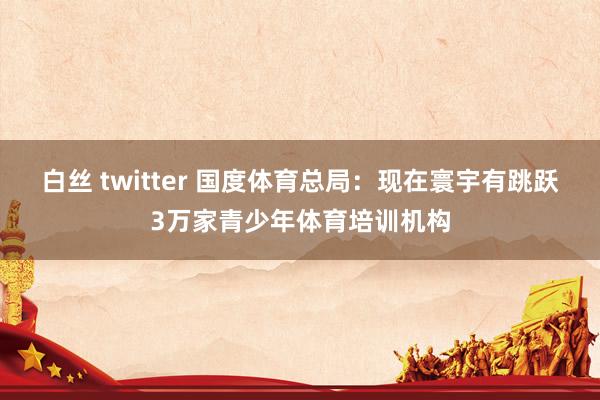 白丝 twitter 国度体育总局：现在寰宇有跳跃3万家青少年体育培训机构