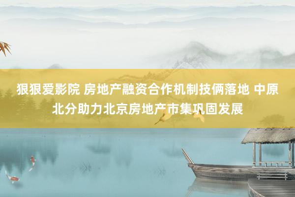 狠狠爱影院 房地产融资合作机制技俩落地 中原北分助力北京房地产市集巩固发展