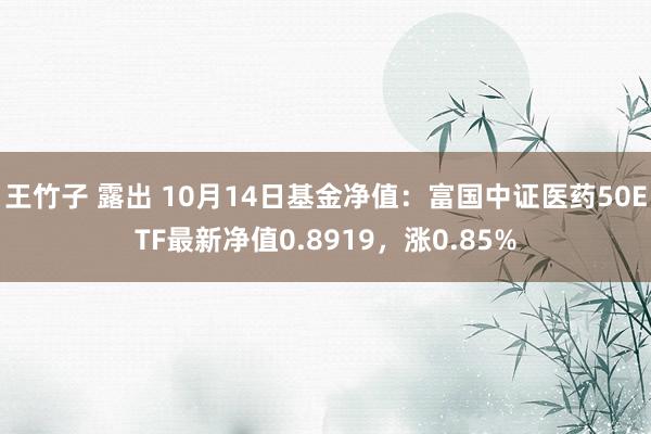 王竹子 露出 10月14日基金净值：富国中证医药50ETF最新净值0.8919，涨0.85%