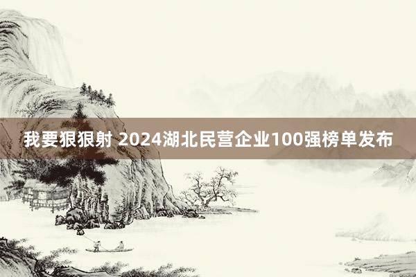 我要狠狠射 2024湖北民营企业100强榜单发布