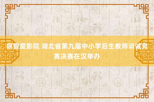 狠狠爱影院 湖北省第九届中小学后生教师训诫竞赛决赛在汉举办