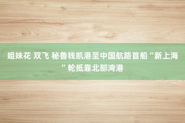 姐妹花 双飞 秘鲁钱凯港至中国航路首船“新上海”轮抵靠北部湾港