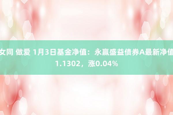 女同 做爱 1月3日基金净值：永赢盛益债券A最新净值1.1302，涨0.04%