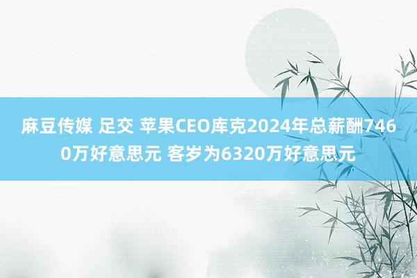 麻豆传媒 足交 苹果CEO库克2024年总薪酬7460万好意思元 客岁为6320万好意思元