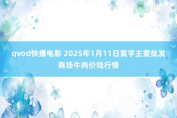 qvod快播电影 2025年1月11日寰宇主要批发商场牛肉价钱行情