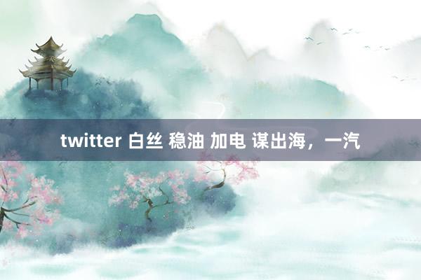 twitter 白丝 稳油 加电 谋出海，一汽